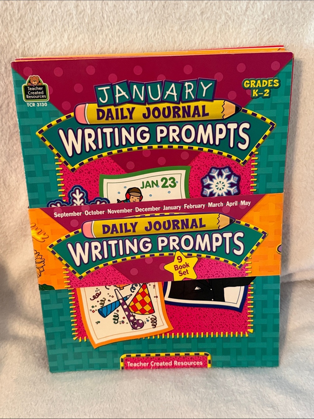 Daily Journal Writing Prompts 9 Book Set, Unused